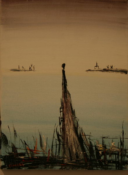 Alone IX. (1991) | Oil on Canvas | 60 x 45 cm