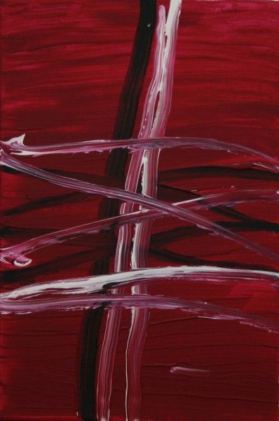 Across on purple (2008) | Acryl on Canvas | 60 x 40 cm
