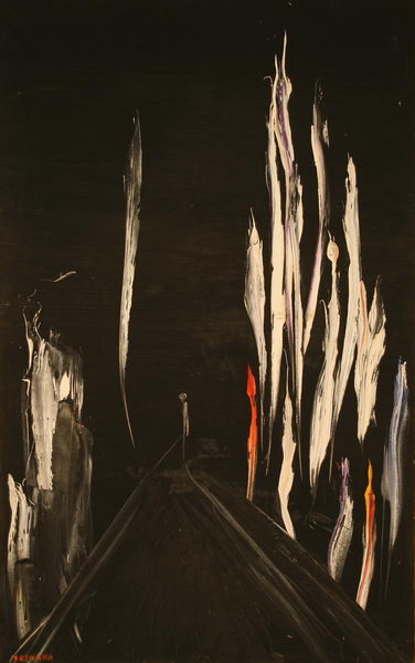 N.Y. by Night (1964) | Oil on Canvas | 116 x 73 cm