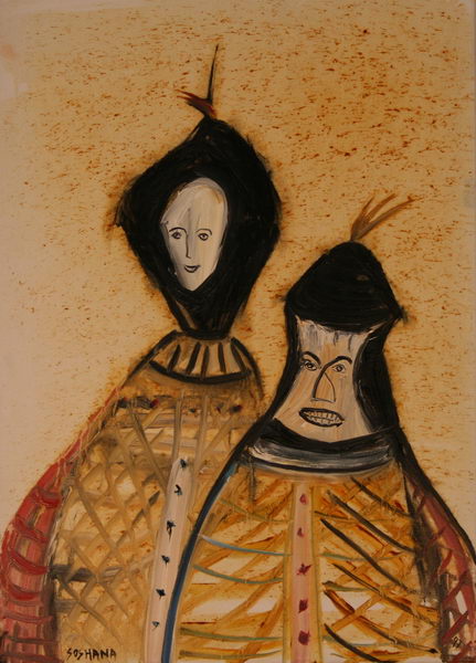 Man and Wife (1997) | Acryl on Canvas | 70 x 50 cm