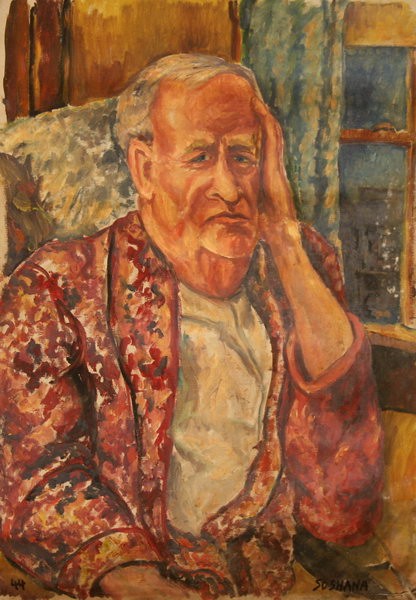 Dr. Seymor Steadman - Progressive Lawyer (1944) | Oil on Canvas | 73 x 51 cm