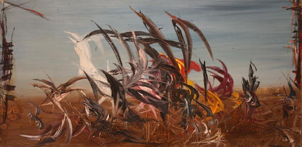 Brazil I. (1961) | Oil on Canvas | 98 x 196 cm